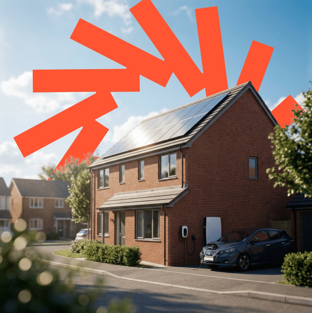 Installer lifting a solar panel into place on a roof