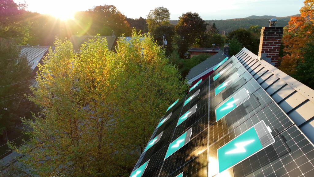Home with solar and battery