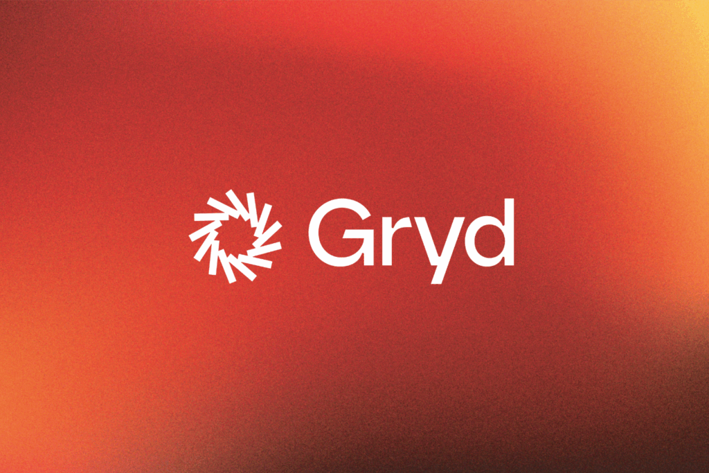 Gryd Logo on gradient background