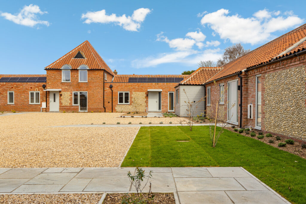 Lower Farm Mews finished courtyard