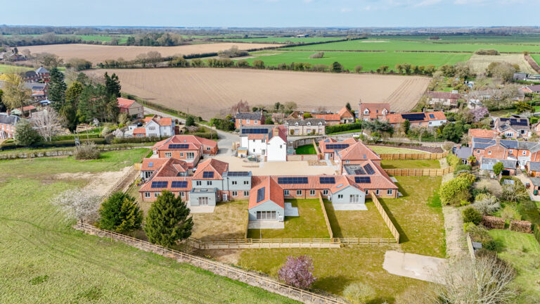 Lower Farm Mews finished site with solar